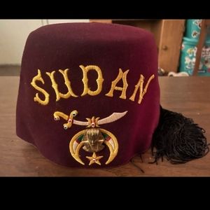 Authentic vintage Sudan Hat with Tasel